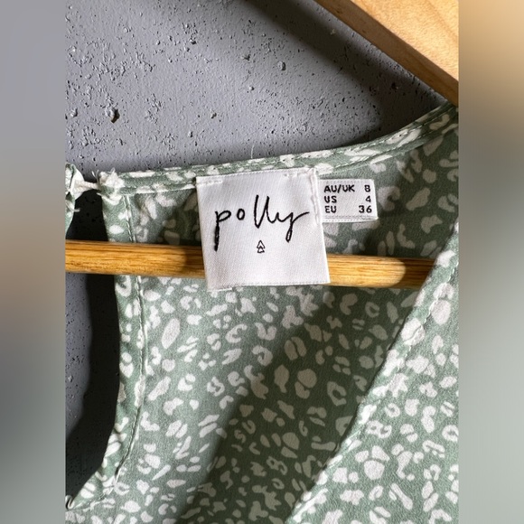 Princess Polly Candice Mini Dress in Sage - Picture 6 of 7